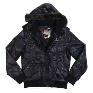 PLAYBOY FUR HOOD PUFFER - S