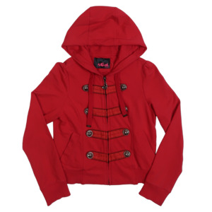 Outerwear: S CAT RED ZIP UP - XS