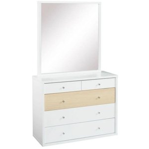 Cosmos 5 Drawer Dresser/Mirror D105-B