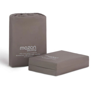 Mazon Queen Sheet Set Grey 50cm drop