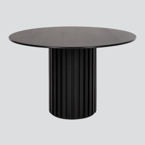 Furniture: Rho Dining Table 120rd – (Black Oak)