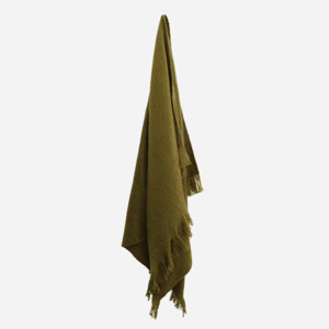 Products: Acrylic Olive Green Throw