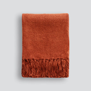 Products: Serenade Throw 125 x 150cm Burnt Orange