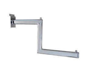 Slatpanel: Slatpanel Step-Down Tubular Arm - Chrome