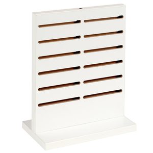 Mini Slat Counter Display - White