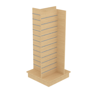 Gondolas: RMS Slatpanel 4-way gondola - 600mmW - w/plinth