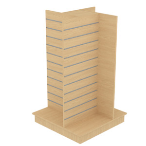 Gondolas: RMS Slatpanel 4-way gondola - 1000mmW - w/plinth