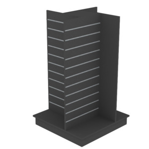 Gondolas: RMS Slatpanel 4-way gondola - 800mmW - w/plinth