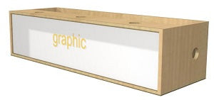 RMS Wall display 1200mm lightbox w/led strip lighting