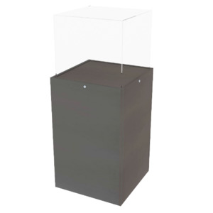 Floor Displays: RMS Foyer display unit 1200mmH - With 400mmH Acrylic Top