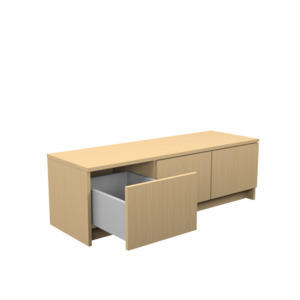 Floor Displays: RMS Base wall unit - 3 x drawer (400mmH x 1200mmW x 400mmD)