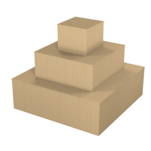 RMS 3 x tier pyramid display unit