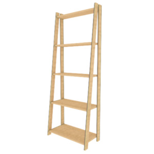 5 Tier shelf display 1560mmH x 600mmW x 300mmD