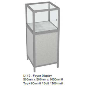Showcases: RMS Glass foyer display cabinet (L112)