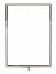 Ticket frame A4 - portrait - chrome