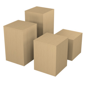 RMS Box plinth display (set of 4)