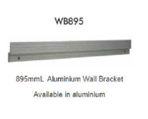 RMS Aluminium 895mm Wall Holder Rail