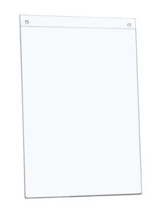 Acrylic Signage Holders: RMS A5 acrylic wall-mount menu holder