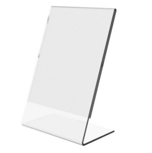Acrylic Signage Holders: RMS A5 acrylic sloping menu holder