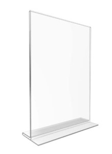 Acrylic Signage Holders: RMS A7 acrylic vertical  menu holder