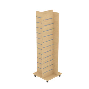 Tower Gondola: RMS Slatpanel 4-way gondola - 400mmW - w/castors