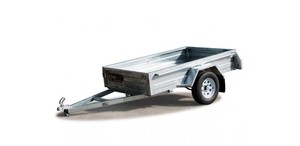 Products: Trailer 7x4 Tilting Deck (No Cage) with Jockey Wheel