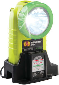 Flashlight - LED: Pelican 3765PL Rechargeable Right Angle Light with Photoluminescent Shroud (YELLOW)