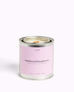 Hand Poured Soy Candles: Sunkissed Raspberry