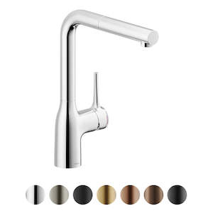 Kitchen Mixers: MANIA SQUARE KITCHEN MIXER WITH PULL OUT SPRAY