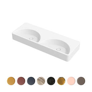 LUNARIS 121 WALL/VESSEL BASIN 1210X450X140MM NTH NOF