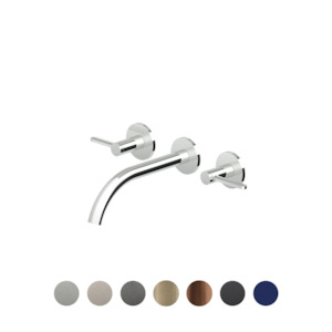 Tapware Mixers: ISY22 3TH WALL MOUNTED BASIN MIXER 210MM