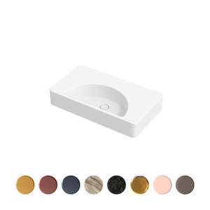 LUNARIS 81 WALL/VESSEL BASIN 810X450X140MM NTH NOF