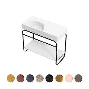 LUNARIS 101 BASIN STAND CERAMIC SHELF 1000X450X750MM