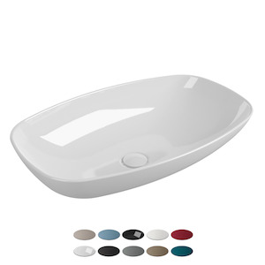 NUDASLIM VESSEL / WALL BASIN 610X395X140MM NTH NOF