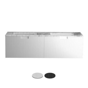 RIGA 1400 WALL VANITY W/ MARBLE TOP 1TH