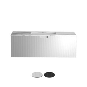 RIGA 1200 WALL VANITY W/ MARBLE TOP 1TH