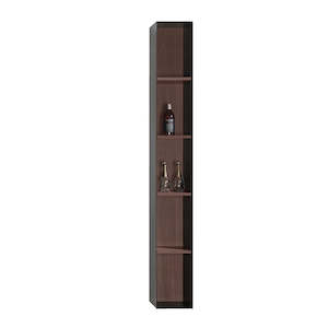 Vanities Furniture: LOOM TOWER BLACK METAL OPEN SHELF