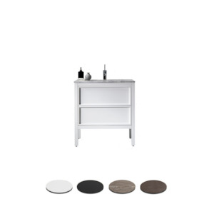 Vanities Furniture: ARRIVO 800 FLOOR VANITY W/ 1TH MARBLE TOP