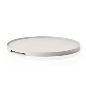 Accessories: ZONE TRAY - ROUND WARM GREY