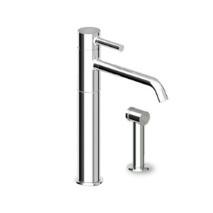 PAN KITCHEN MIXER SWIVEL SPOUT & SIDE SPRAY 2TH CHROME