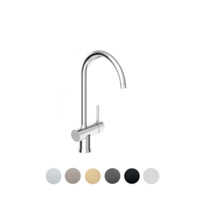 Kitchen 1: PAN GOOSENECK KITCHEN MIXER SWIVEL SPOUT
