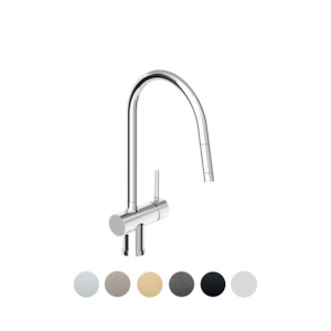 PAN GOOSENECK KITCHEN MIXER SWIVEL SPOUT W/POS