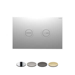 Parisi: TWIN BUTTON SET ON METAL PLATE FOR CABLE INWALL CISTERNS