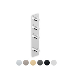 PAN THERMOSTATIC SHOWER MIXER WITH 3 STOP VALVES