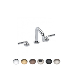 LANDMARK INDUSTRIAL 3TH BASIN MIXER W/PUW MEDIUM LEVER HANDLE