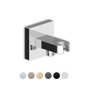 Zucchetti Showers: ZUCCHETTI SQUARE WALL ELBOW ROUND W/BRACKET