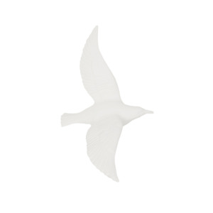 FLYING BIRD OPEN SET OF 3 FINE BONE CHINA 195X140MM WHITE