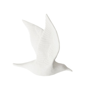 Maytime: FLYING BIRD DOUBLE SET OF 3 FINE BONE CHINA 140X135MM WHITE