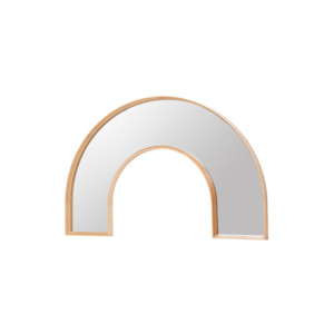Broste: BROSTE ALVA RAINBOW MIRROR 1390X60X905MM NATURAL OAK