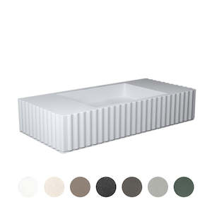 Tulle: TULLE SINGLE BOWL WALL BASIN 1030X475X200MM NTH NOF